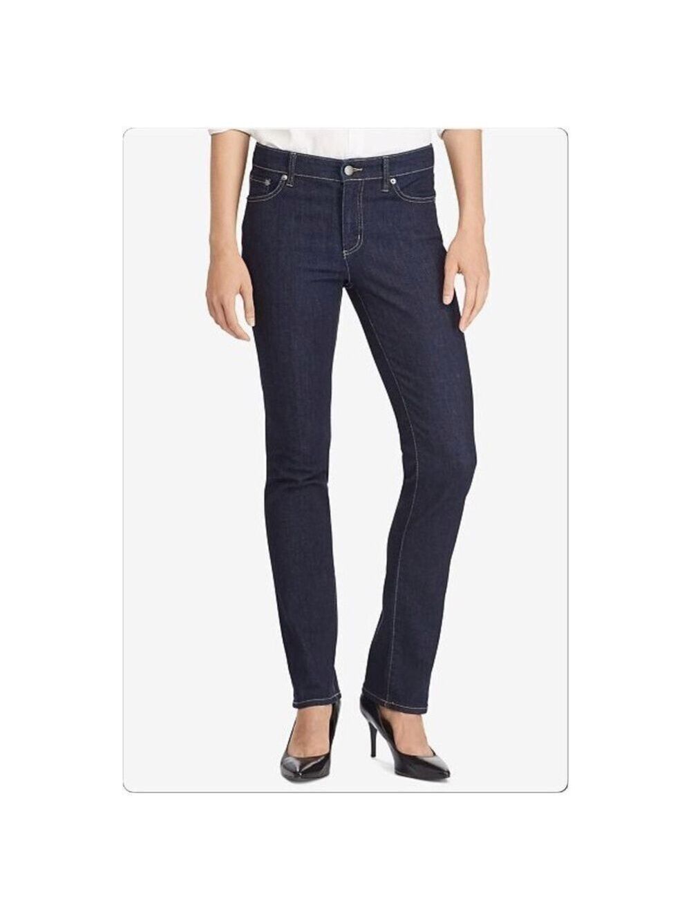 Lauren Ralph Lauren Classic Straight dark rinse jeans size 12 petite
